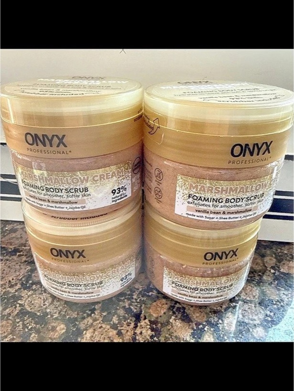Onyx Professional Marshmallow Cream Foaming Body Scrub~(4)